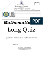 Long Quiz # 1-Math 10 3rd Quarter March 01, 2023