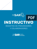 MiSAR - Instructivo de Alta Proveedores