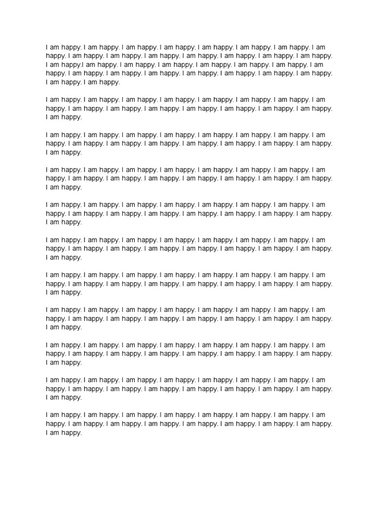 Repeated Expressions of Happiness | PDF | Self-Improvement