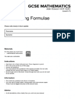 Rearranging Formulae Questions MME