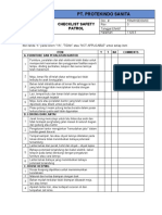 Form Checklist Patrol
