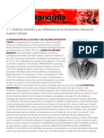 Neomarxismo - 1.1. Antonio Gramsci y Su Influencia en La Revolución Cultural de Nuestro Tiempo