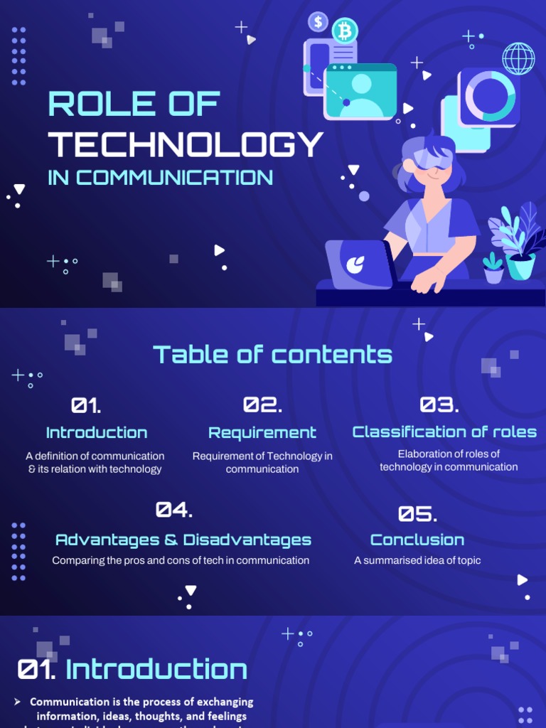 Role of Technology in Communication | PDF