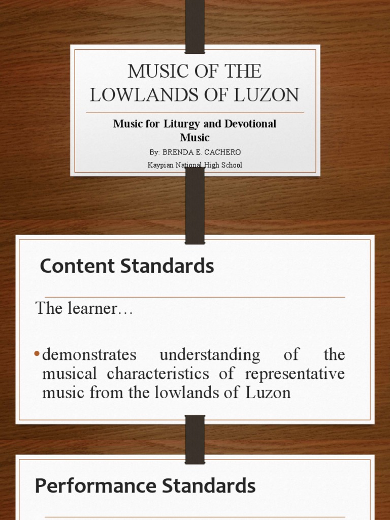 Music of The Lowlands of Luzon Music For Liturgy and Devotional Music PDF Mass (Liturgy