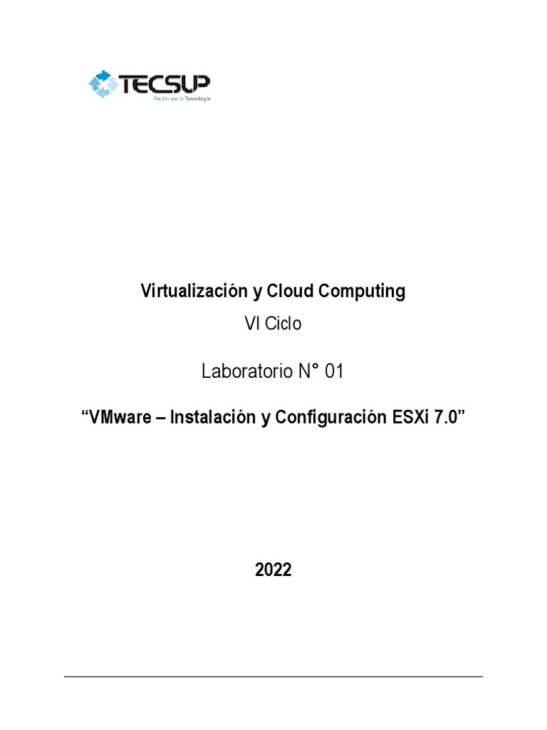 Instalación de ESXi 7.0 en VMware | PDF | V Mware | Dirección IP