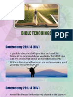 Bible Verses - Deutronomy 28v1to14