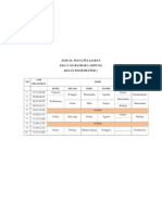 JADWAL MATA PELAJARAN