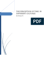 THE PERCEPTION OF TIME IN DIFFERENT CULTURES - Duong Vu