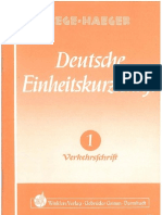 Deutsche Einehitskurzschrift 1 Verkehrsschrift