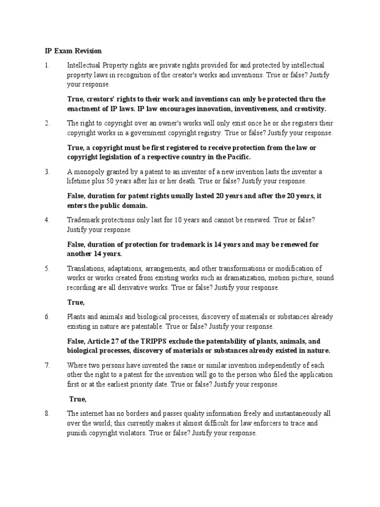 IP Exam 1 | PDF