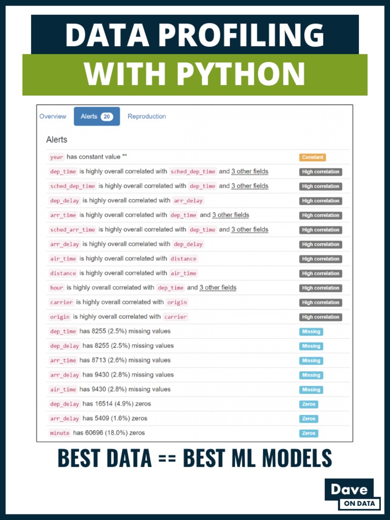 Data Profiling For Machine Learning Pdf