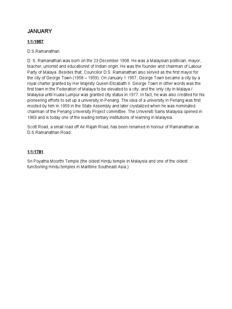 JANUARY | PDF | Travel | History
