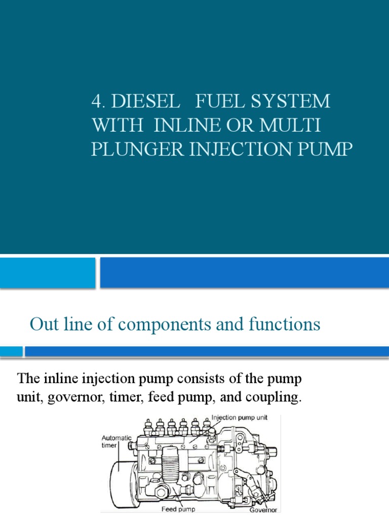 Inline injection pump (0) PDF Throttle Pump