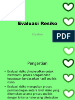 Pertemuan 11 Evaluasi Resiko