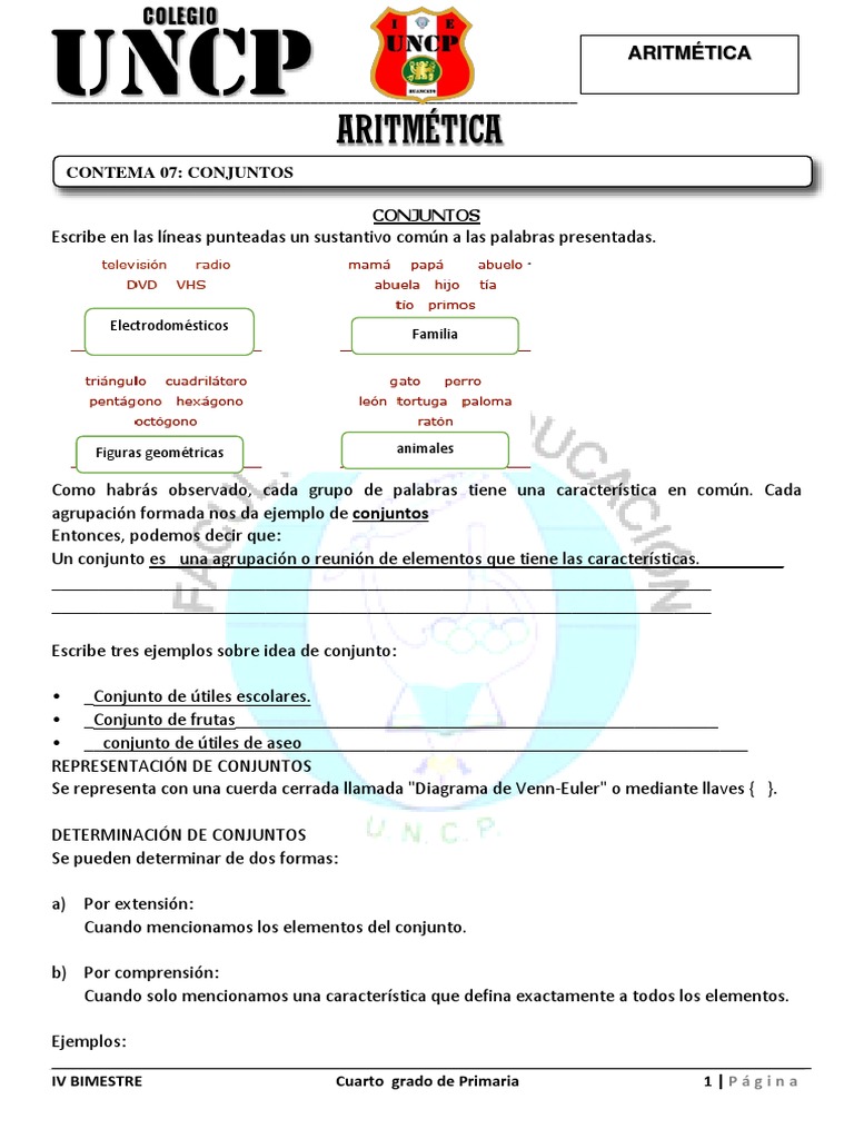 CONJUNTOS Cuarto Grado | PDF | Fenómenos de la tierra | Clima