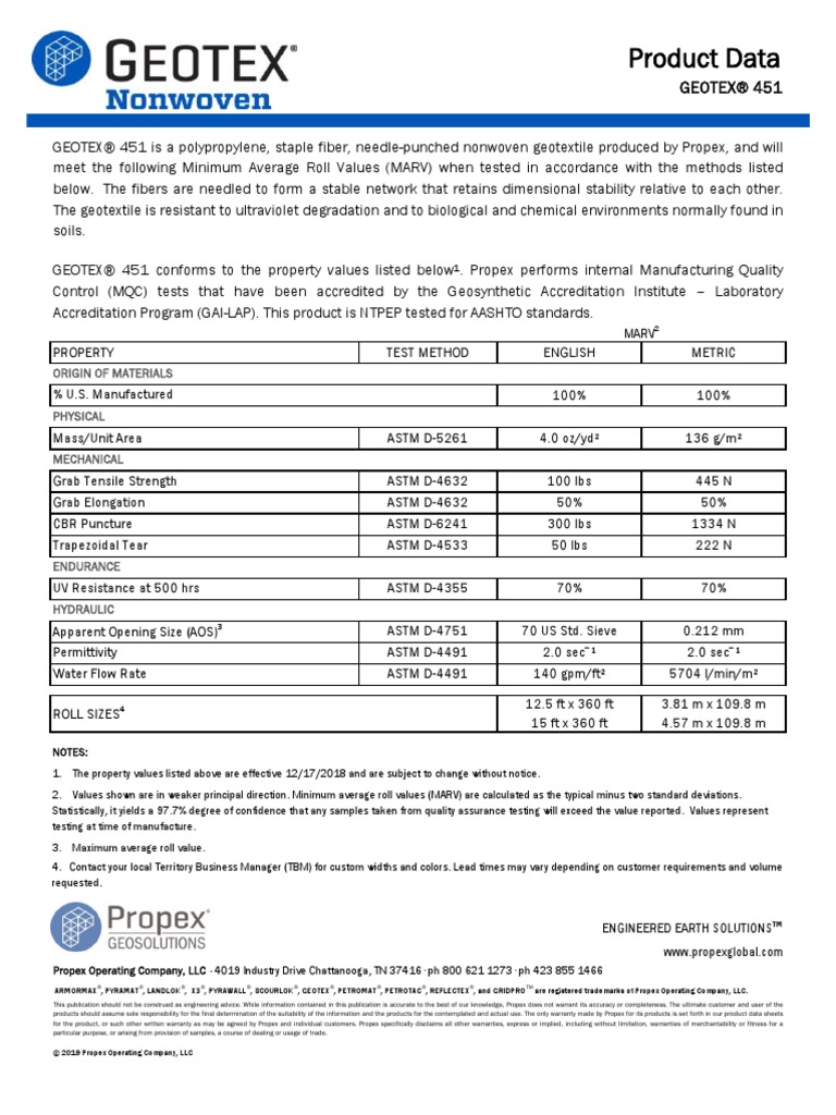 Geotex451 Geotextil 2000 PDF