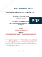 Guion para El Examen Parcial de Cátedra Vallejo - Sesión 4