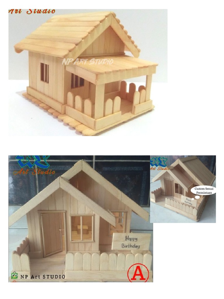 Cetak Miniatur Rumah Stick | PDF