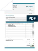 Proforma en Word