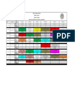 Midterm Exam Timetable For Evening