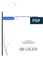 Actividad 3 - Resumen, Crecimiento Económico y Desarrollo