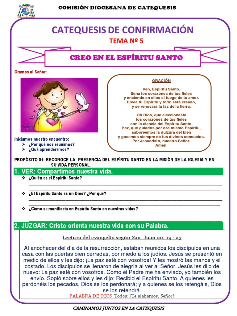5 CREO EN EL ESPIRITU SANTO TEMA No 05 | PDF