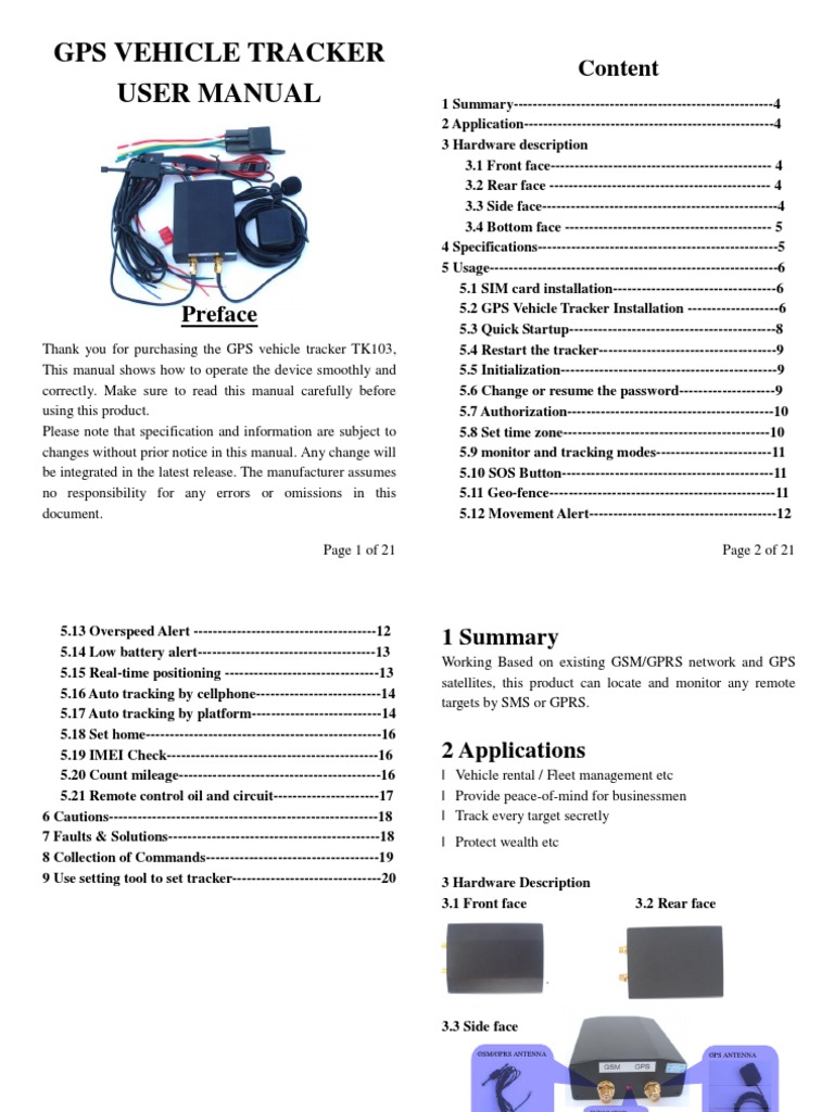 Silo - Tips Gps Vehicle Tracker User Manual | PDF | Short Message ...