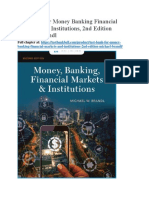 Test Bank For Money Banking Financial Markets and Institutions 2nd Edition Michael Brandl