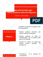 Pregunta de Investigación