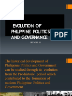 Evolution of Philippine Politics and Governance: Humss 11