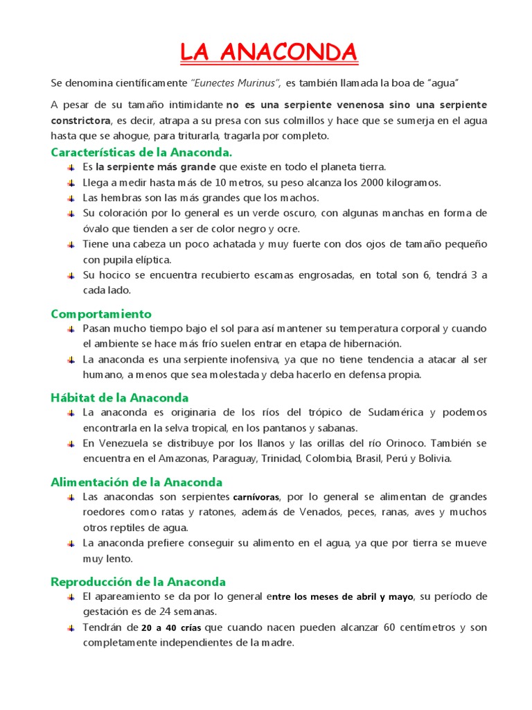 La Anaconda | PDF