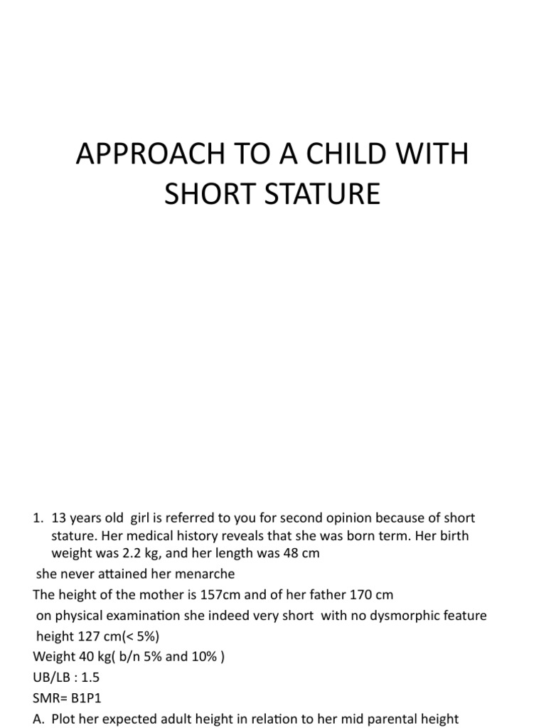 Short Stature | PDF | Science & Mathematics