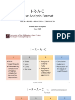 I-R-A-C: Case Analysis Format