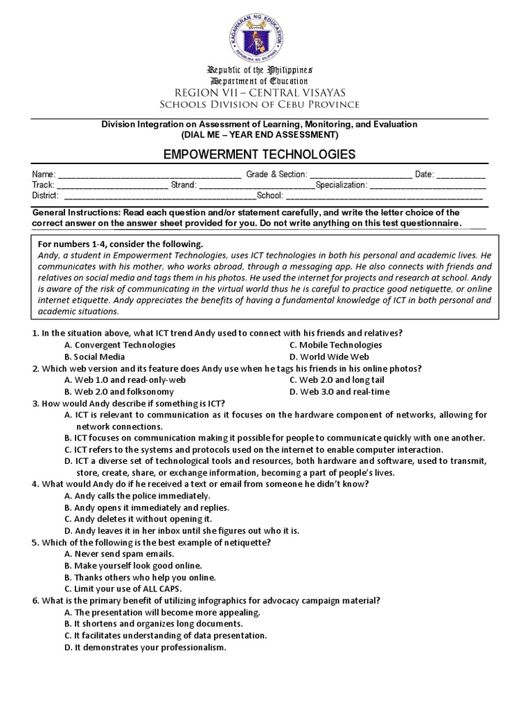 Empowerment Tech Student Guide | PDF | Educational Technology ...