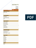 Mẫu Kế Hoạch Digital Marketing File Excel