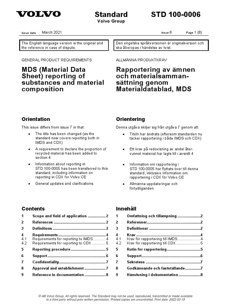 Standard STD 100-0006 | PDF