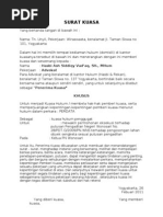 Download Contoh SURAT KUASA an Eksekusi Putusan by anak baru belajar hukum SN65288245 doc pdf
