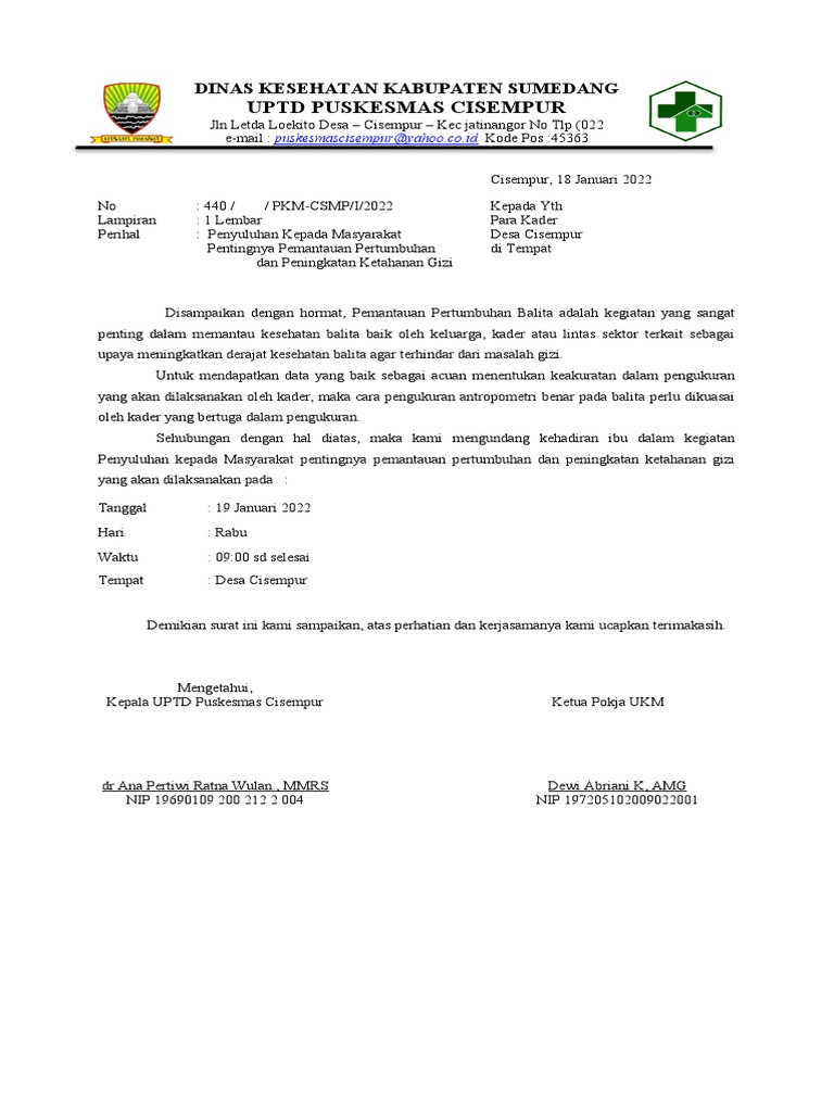 Undangan Kegiatan | PDF