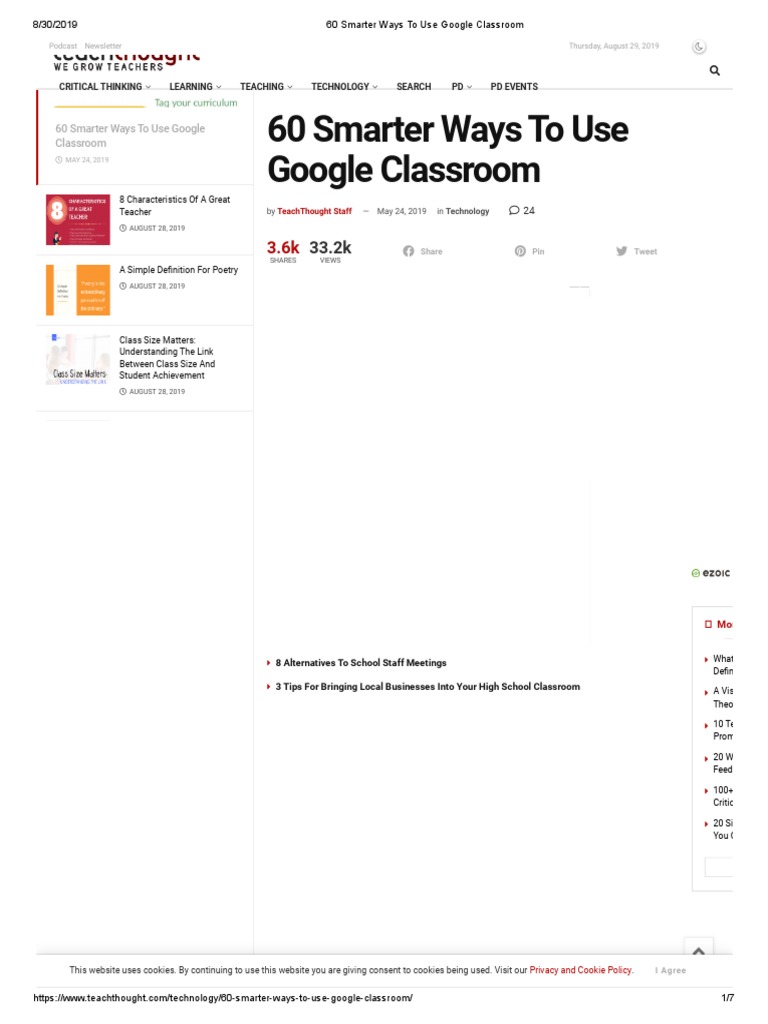 60 Smarter Ways To Use Google Classroom