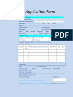 Application Form: Proposed Insure's Name