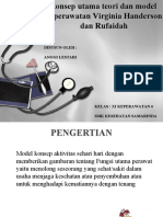 Ilmu Keperawatan Konsep Utama Teori Dan Model Keperawatan Virginia Handerson Dan Rufaidah