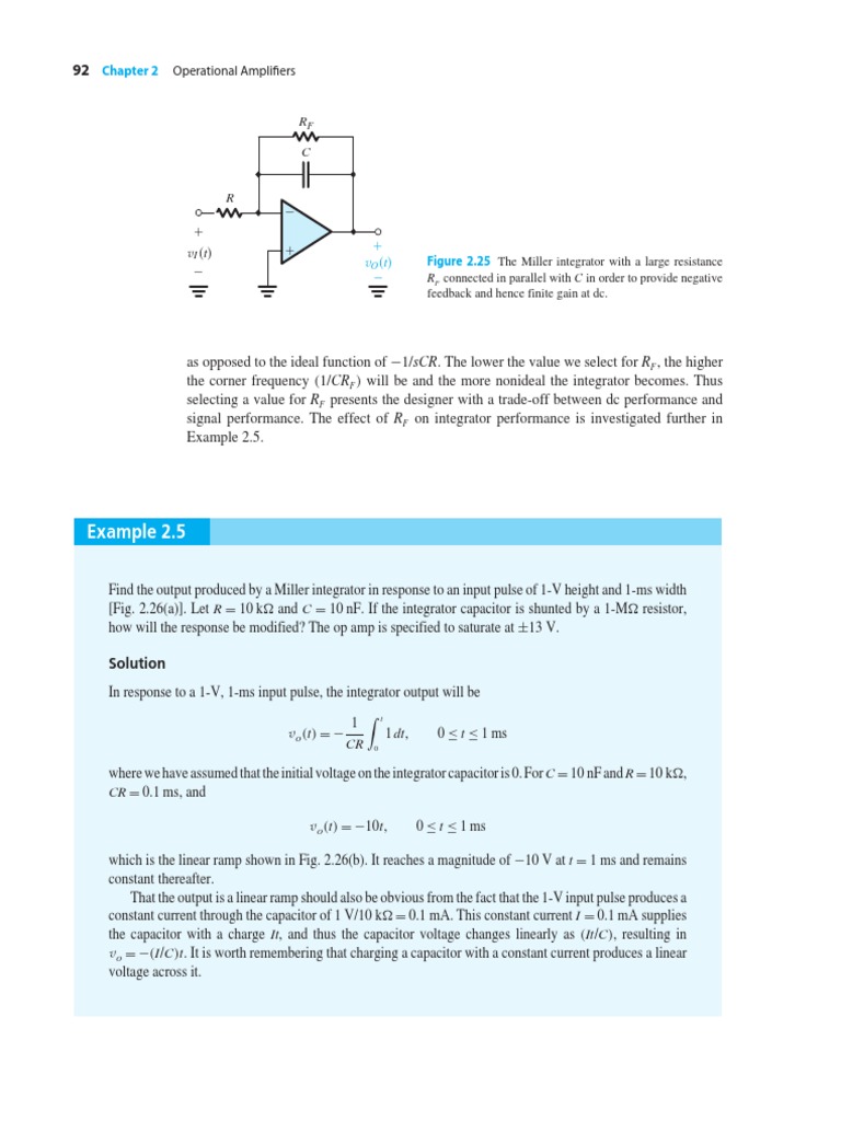 Example 2.5 Operational Amplifiers PDF Operational Amplifier
