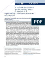 Interventions To Facilitate The Successful Eruptio