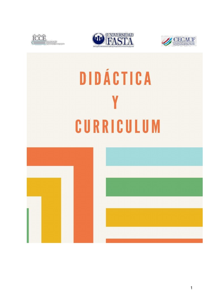 Didáctica y curriculum Tramo- ( (2) | PDF | Plan de estudios | Enseñando