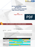 Alur Tujuan Pembelajaran Matematika Fase F - Tahun Pelajaran 2022-2023 SMA Avicenna Jagakarsa