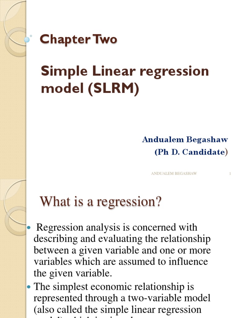 Applied Econometrics CHAPTER 2 | PDF