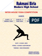 INTER HOUSE YOGA COMPETITION