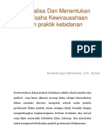 Menganalisa Dan Menentukan Jenis Usaha Kewirausahaan Dalam Praktik Kebidanan