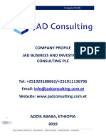 Company Profile JAD CONSULTING PLC BUSIN
