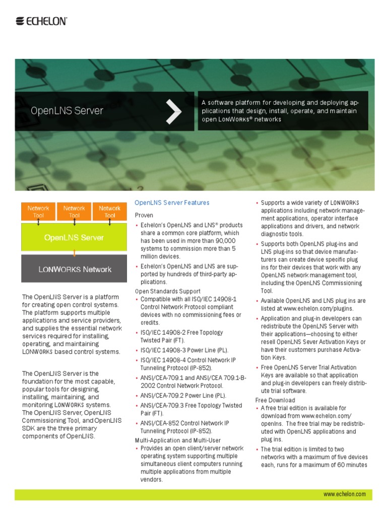 OpenLNS Server Datasheet | PDF | Computers